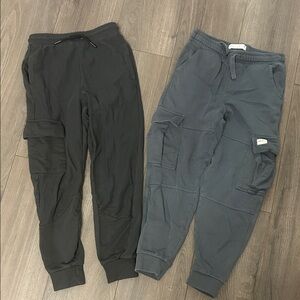 Bundle of Cargo Joggers - Dark gray and slate gray